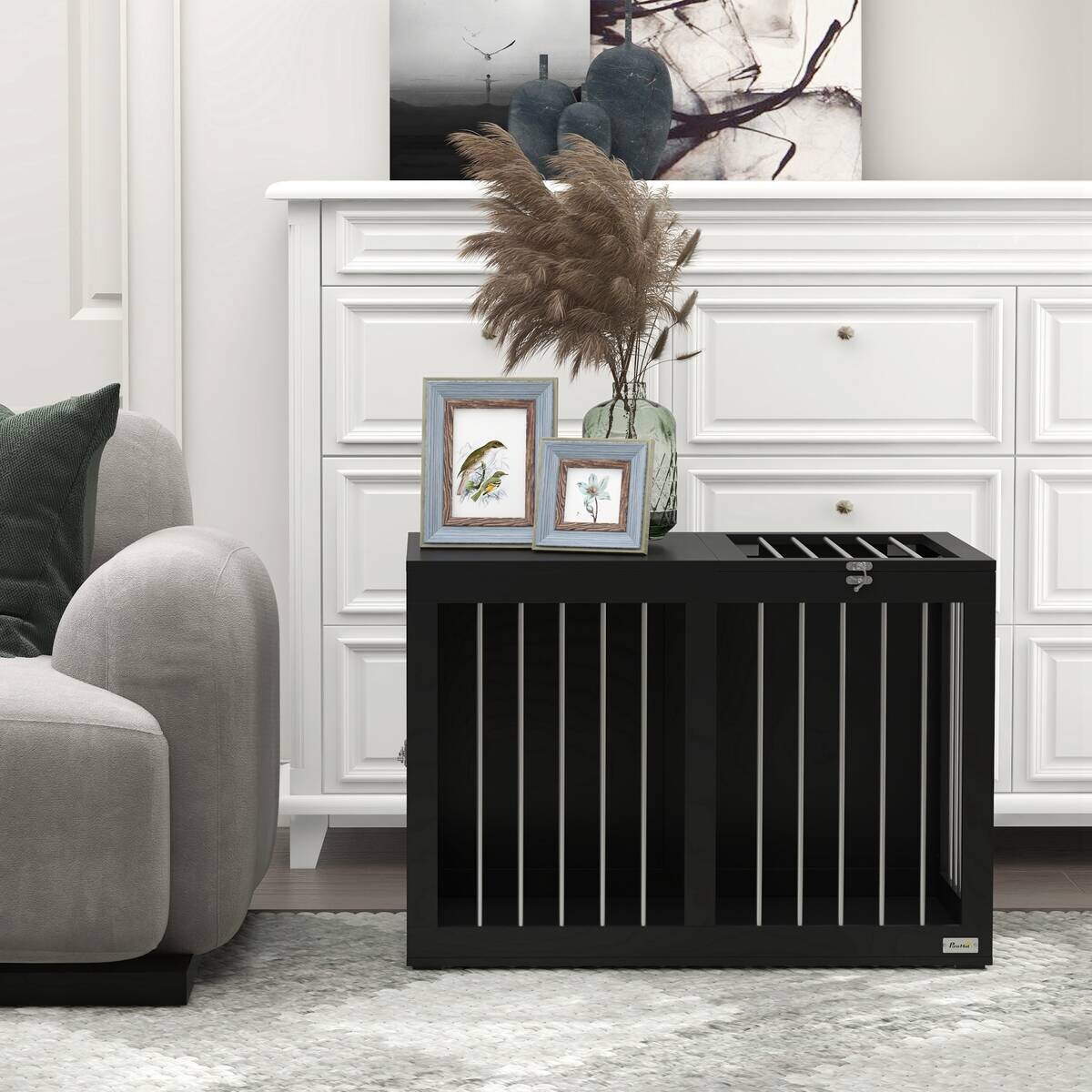 PawHut Hunde-Zubehör schwarz Polypropylen B/H/L: ca. 50x80x56,5 cm