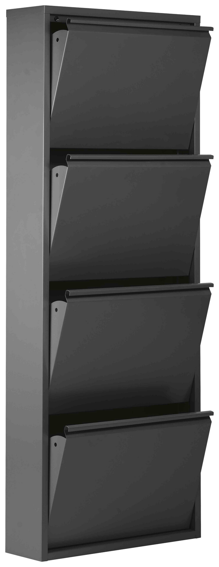 Schuhkipper Blacky schwarz matt B/H/T: ca. 50x136x13 cm