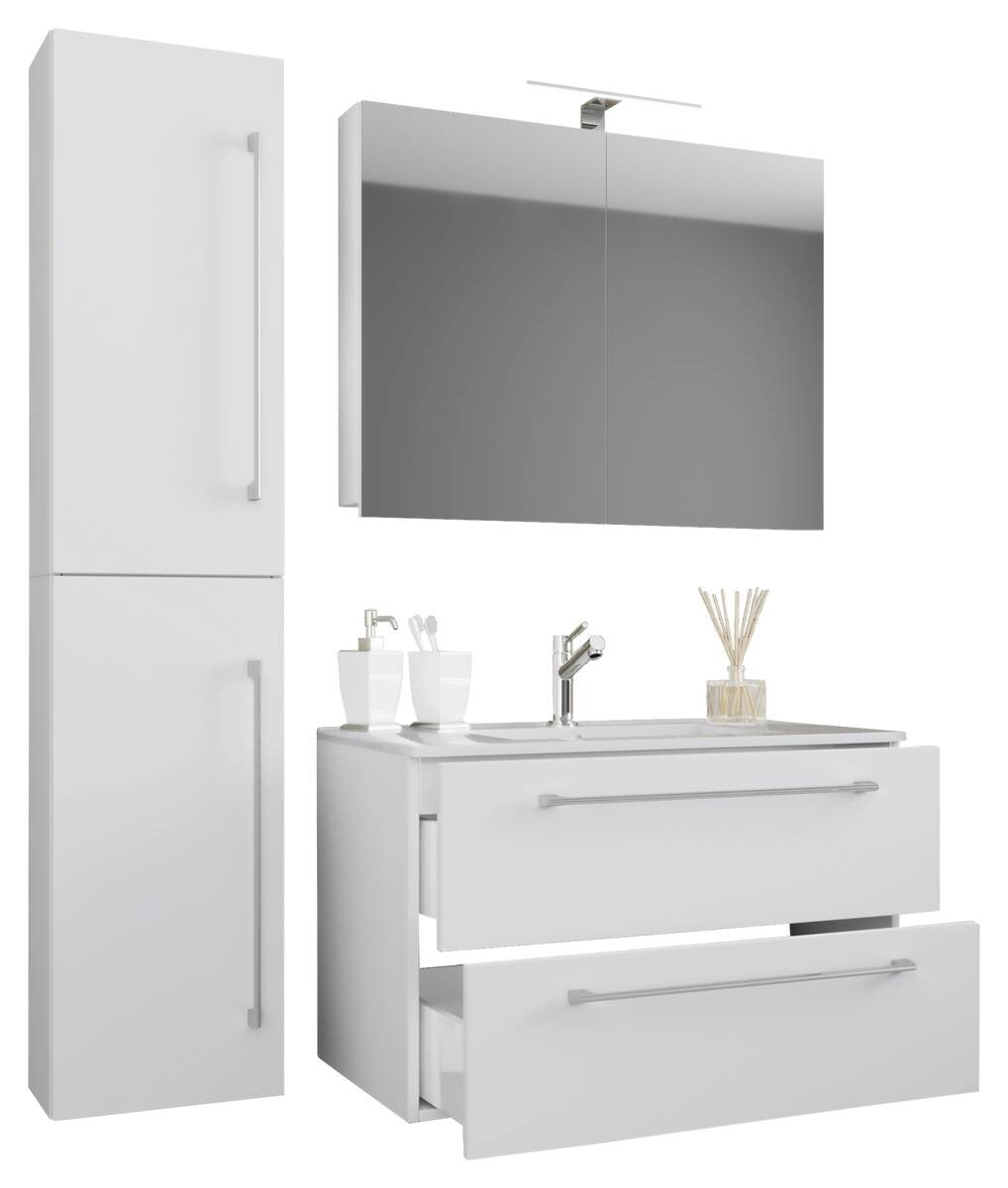 Waschplatz 4tlg-Badinos weiß B/H/T: ca. 61x52x46 cm