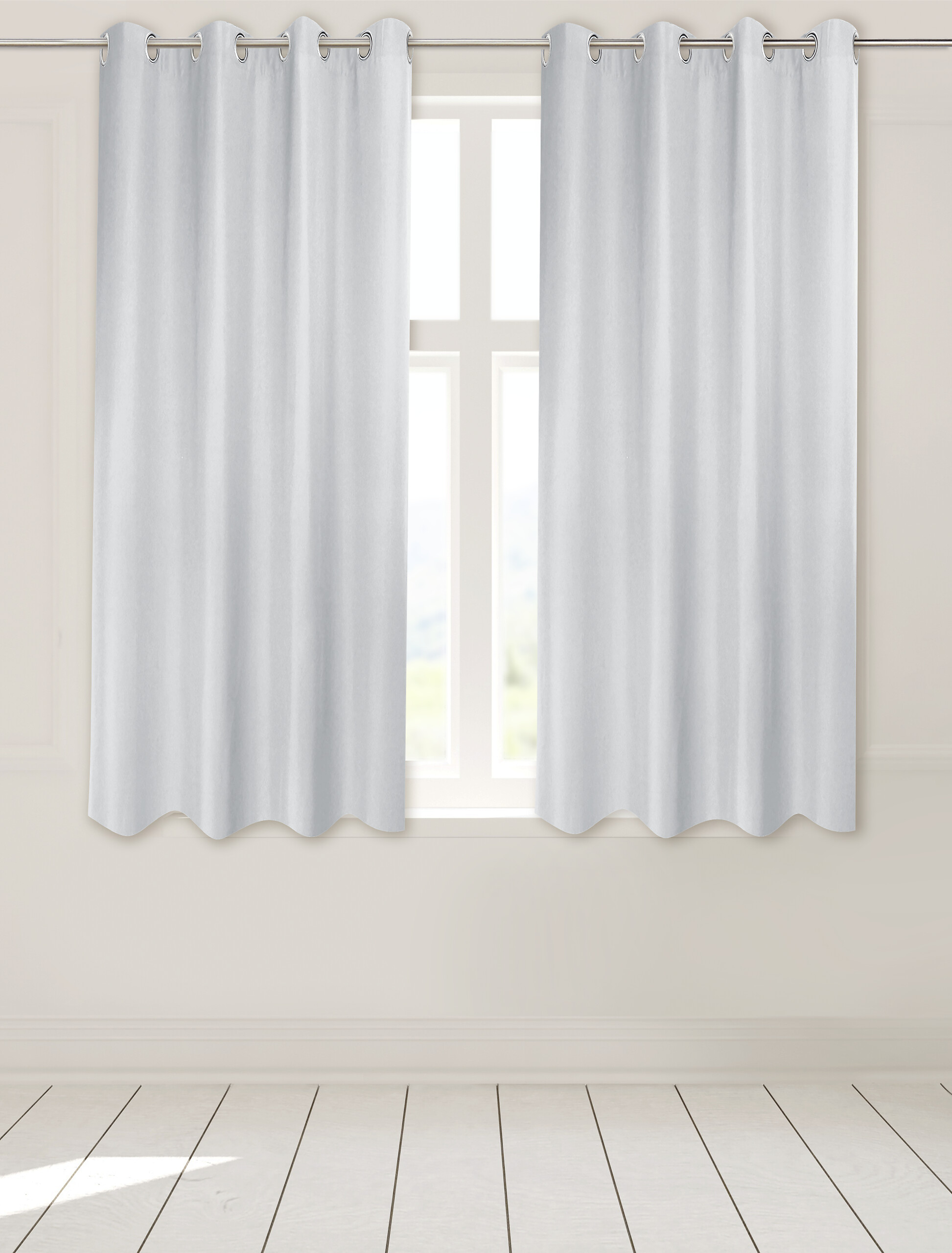 POCOline Ösenvorhang Sorrento silber B/L: ca. 140x175 cm