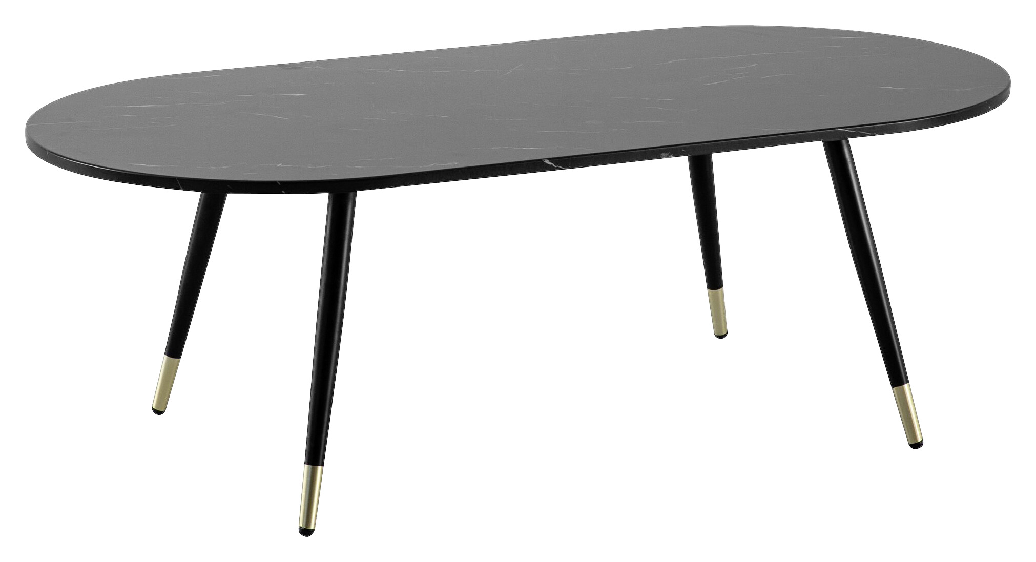 Wohnling Couchtisch schwarz Marmor B/H/T: ca. 120x42x60 cm