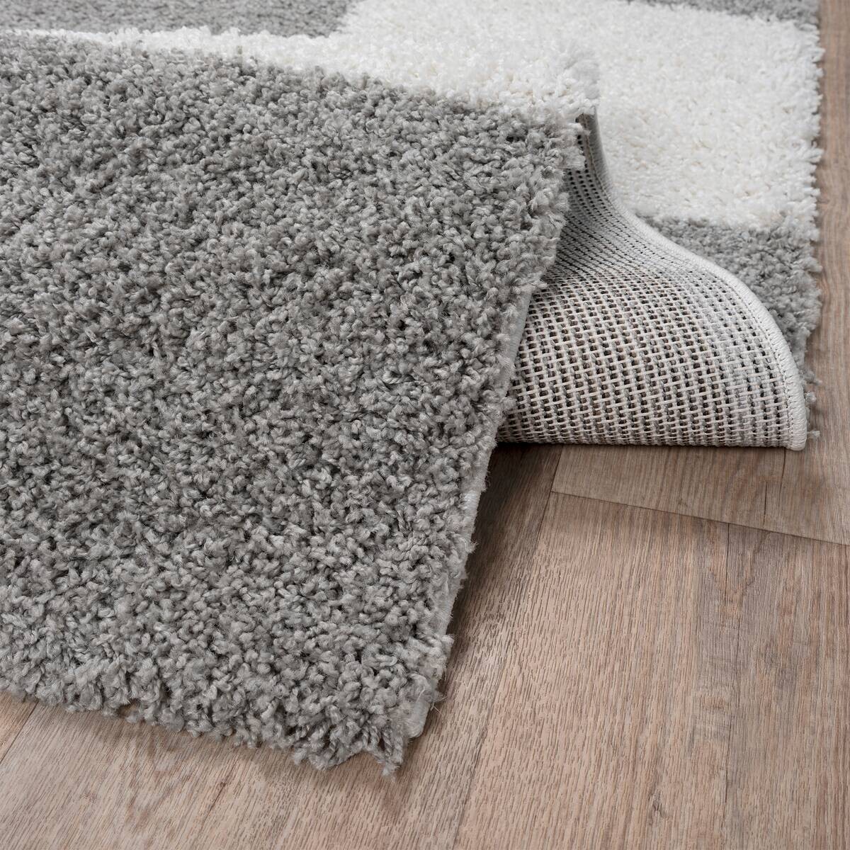 Sanat Hochflorteppich MILANO hellgrau B/L: ca. 200x290 cm