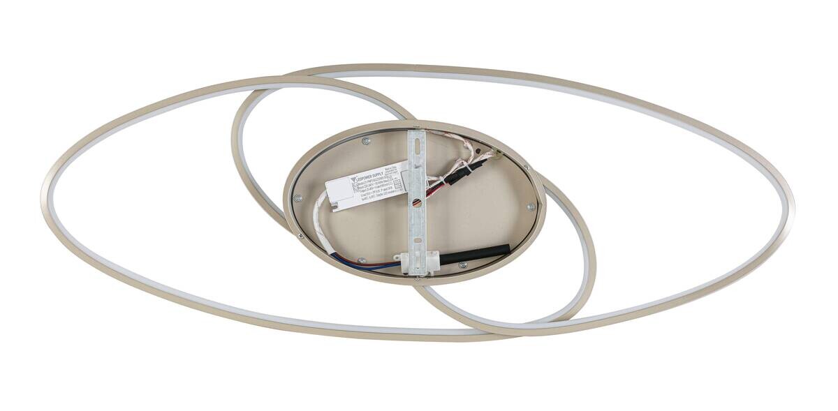 Nolo LED-Deckenleuchte Flow champagner Metall B/H/L: ca. 30x7,5x85 cm