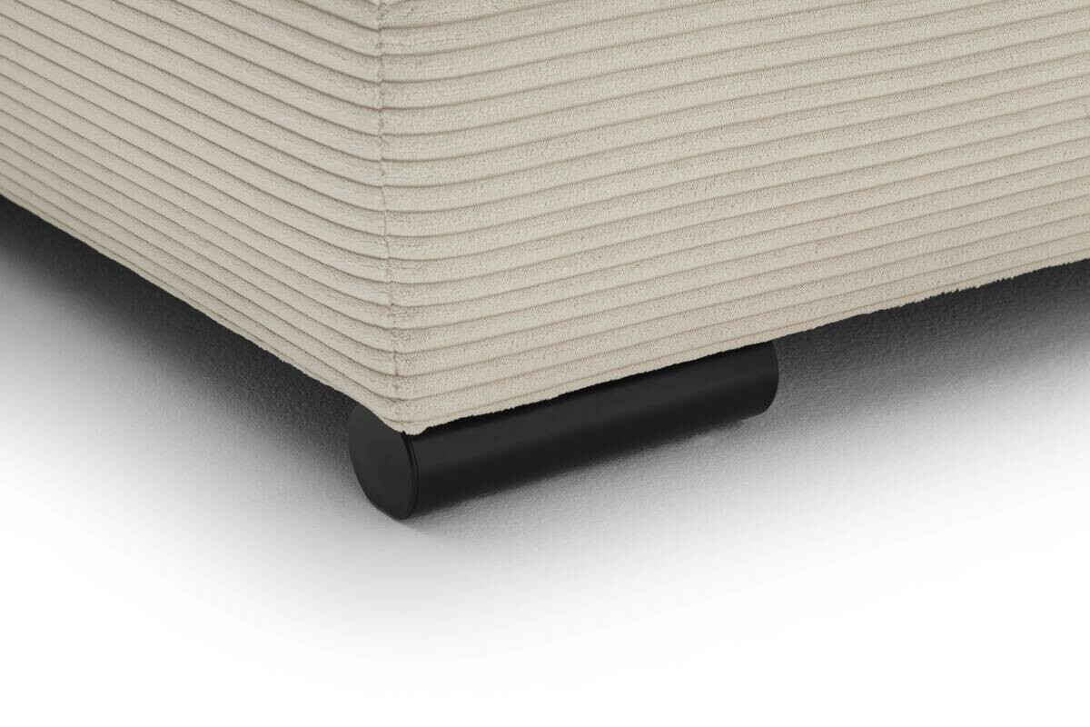 Ecksofa mit Bettfunktion natur Microfaser B/H/T: ca. 303x88x202 cm