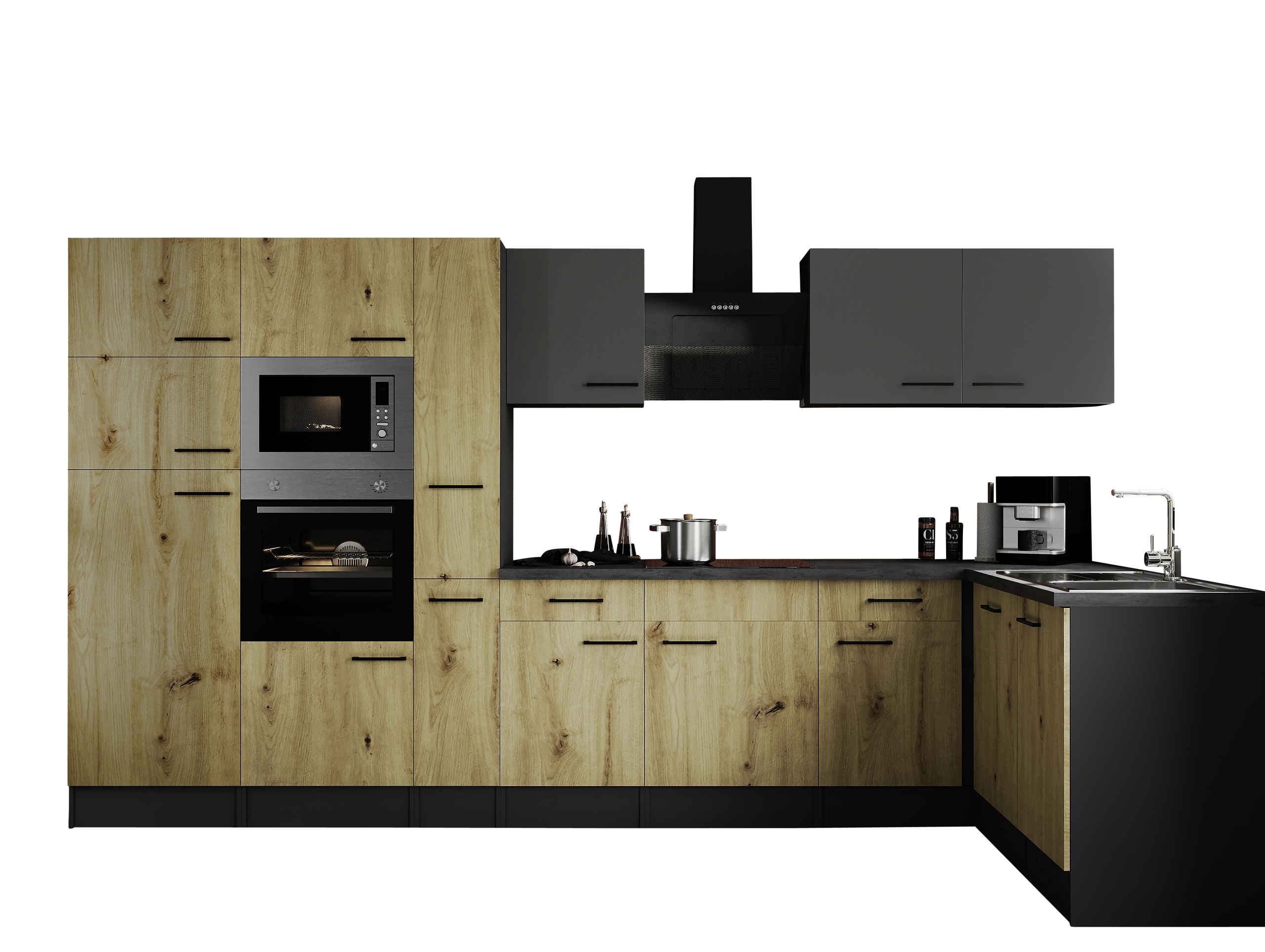 Winkelküche Oliver B/H/T: ca. 370x205x172 cm