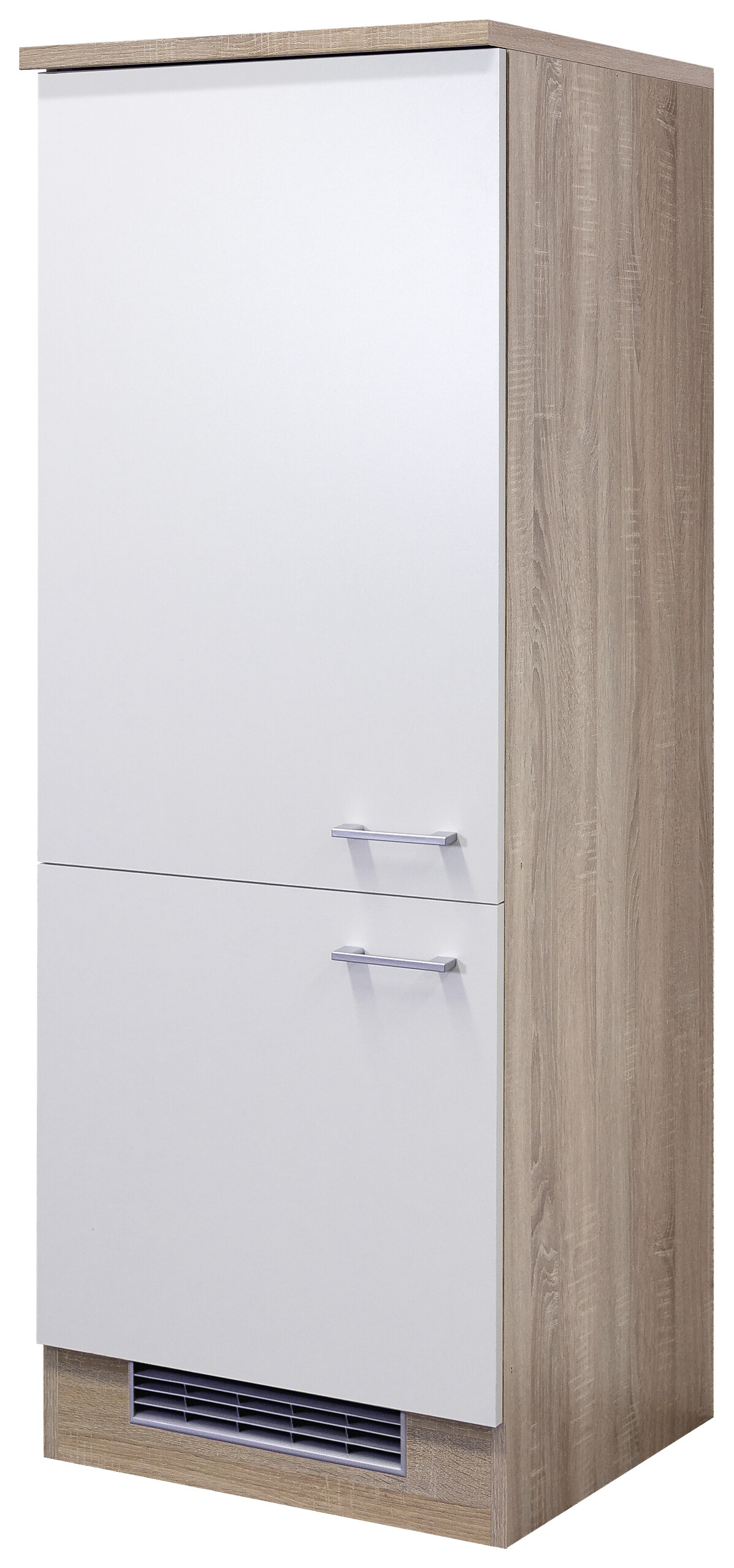 Kühlumbauschrank Samoa weiß Eiche Nachbildung B/H/T: ca. 60x161x60 cm Kühlumbauschrank Samoa weiß Eiche Nachbildung B/H/T: ca. 60x161x60 cm