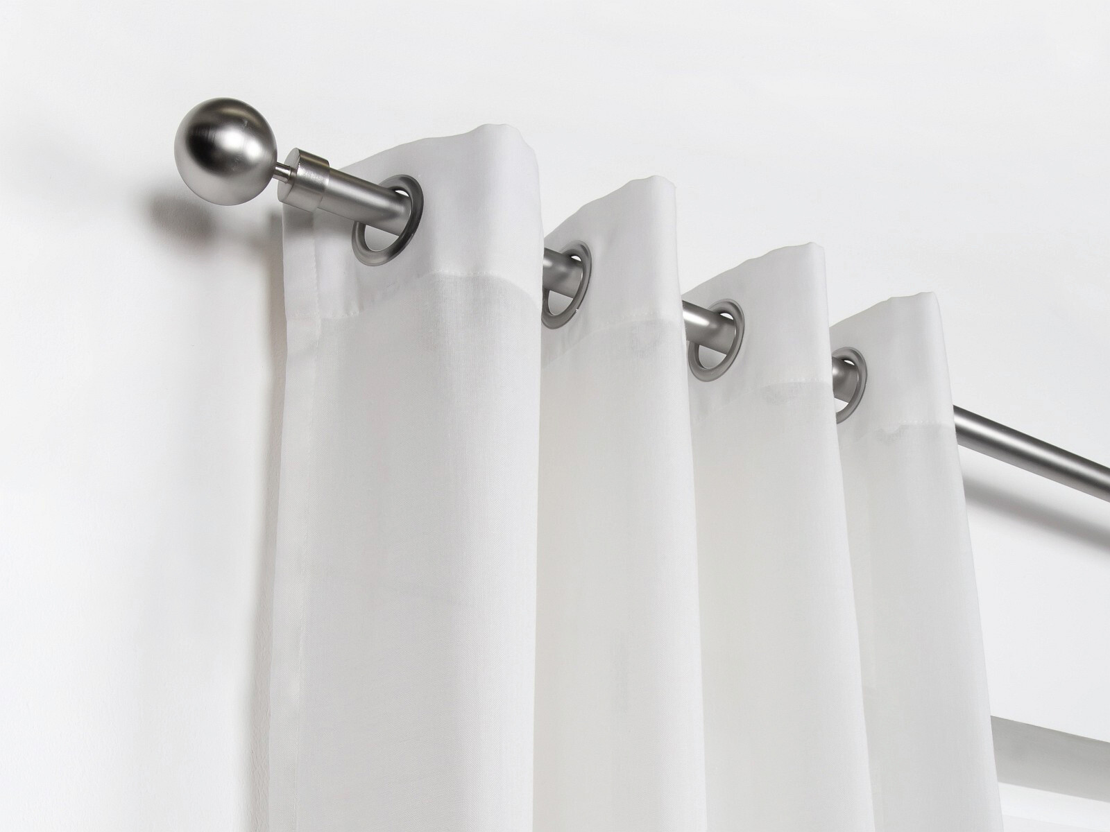 ondeco Stilgarnituren habito/ball-classic Edelstahloptik Metall ausziehbar von ca. 190 bis 360 cm 1.0 Läufe