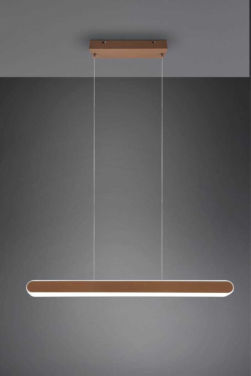 Reality LED-Pendelleuchte kaffee Metall