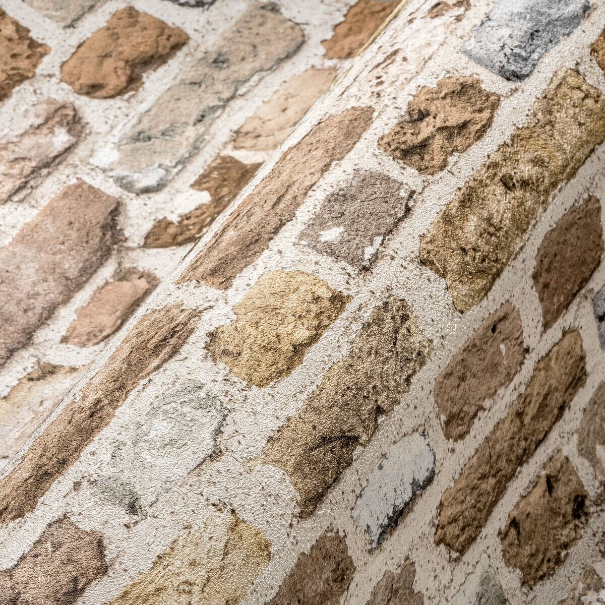 A.S.Creation Vliestapete beige grau B/H/D: ca. 53x1005x8,7 cm