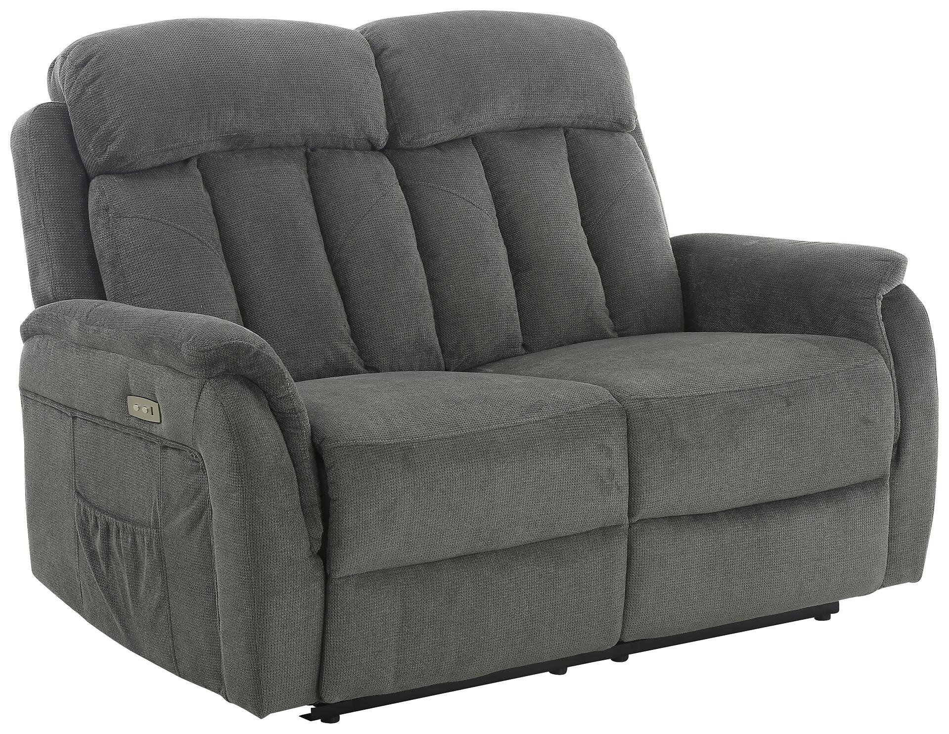 Sofa FM3216-2P grau Microfaser B/H/T: ca. 142x100x95 cm