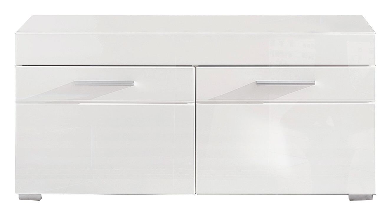 Sitzbank Amanda weiß Hochglanz B/H/T: ca. 91x42x38 cm