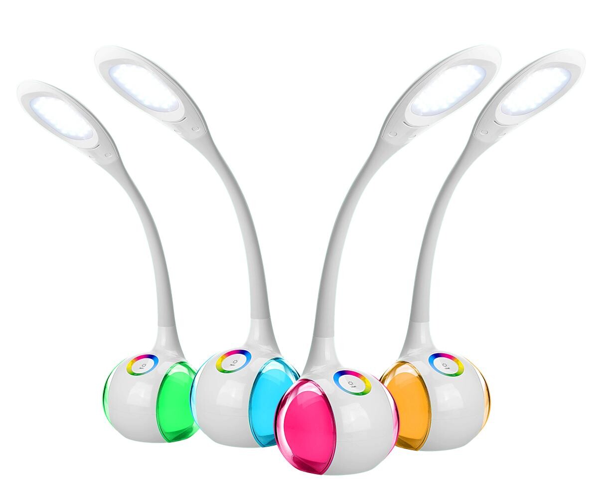 POCOline Tischleuchte Leiko weiß Kunststoff H: ca. 52 cm