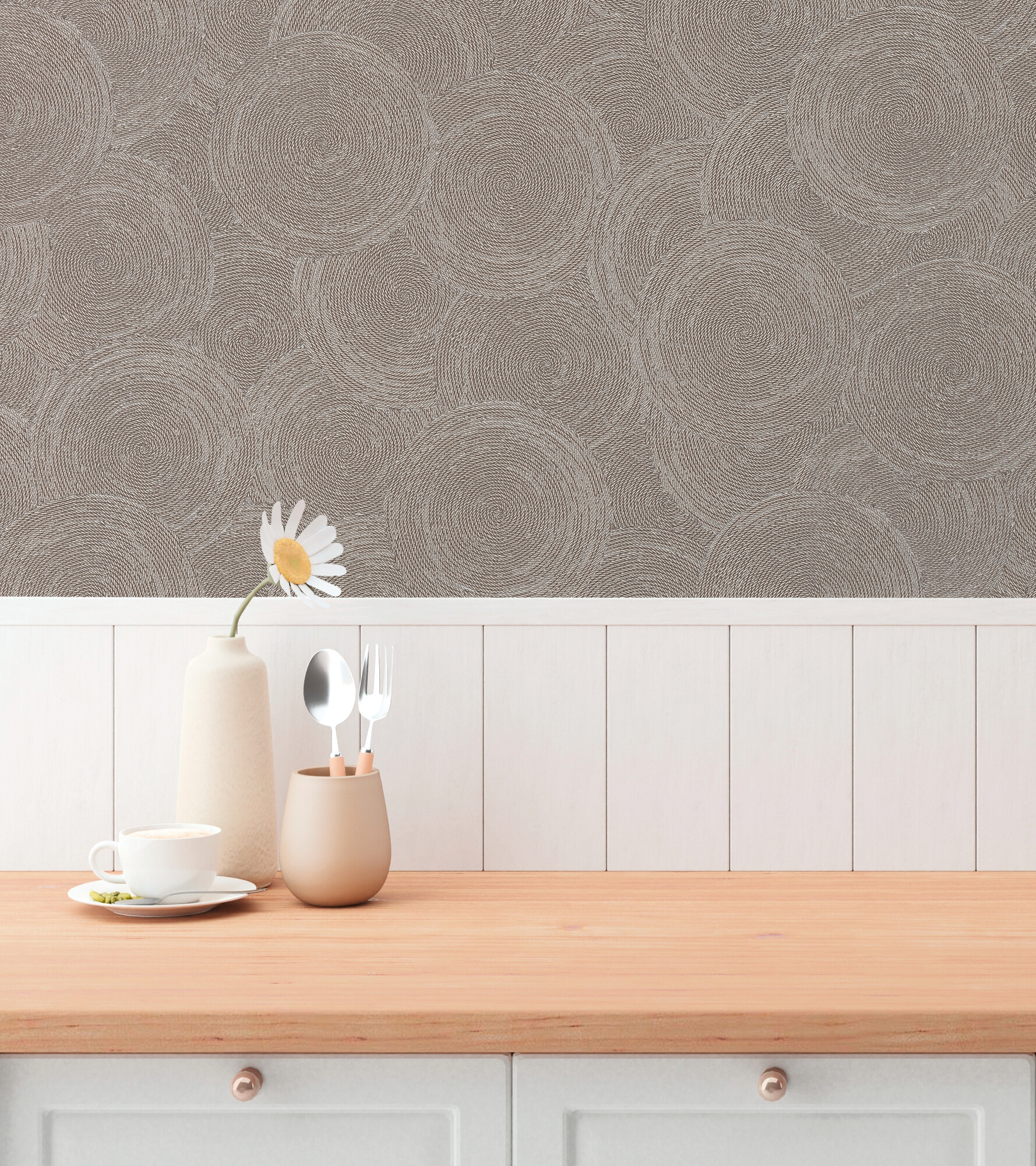 A.S.Creation Vliestapete grau braun beige B/H/D: ca. 53x1005x8,8 cm