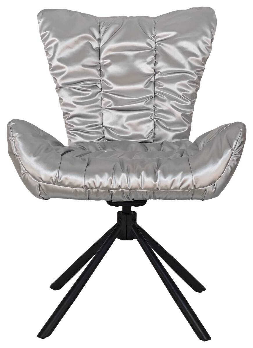 Drehstuhl Brest silber Kunstleder Nylon B/T: ca. 67x65 cm
