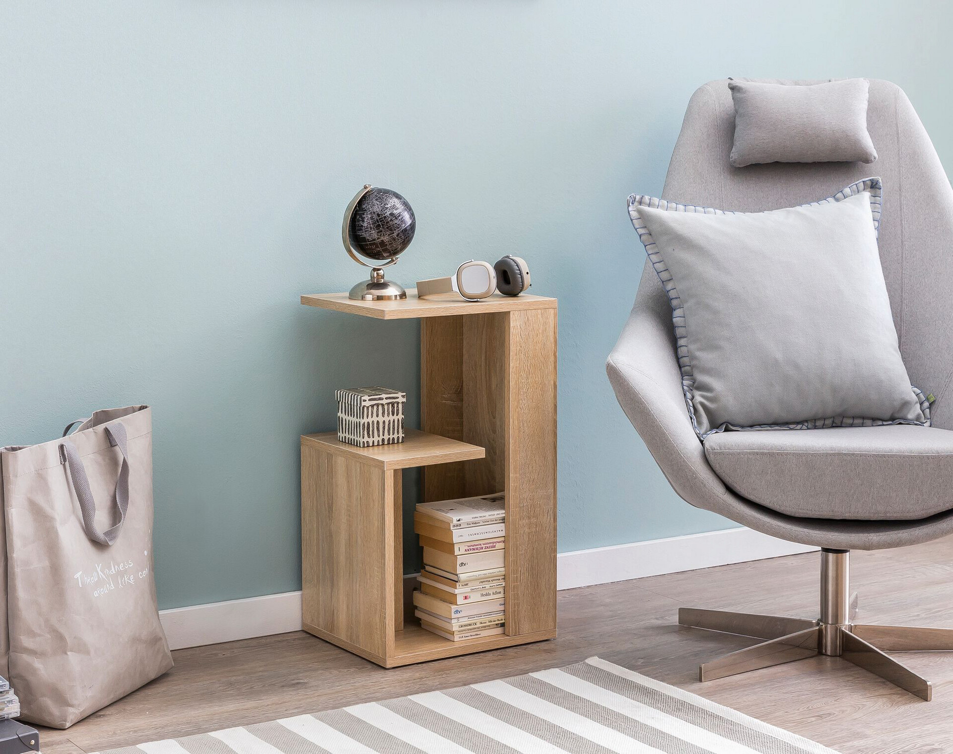 Regal Eiche Sonoma Nachbildung B/H/T: ca. 35x61x30 cm