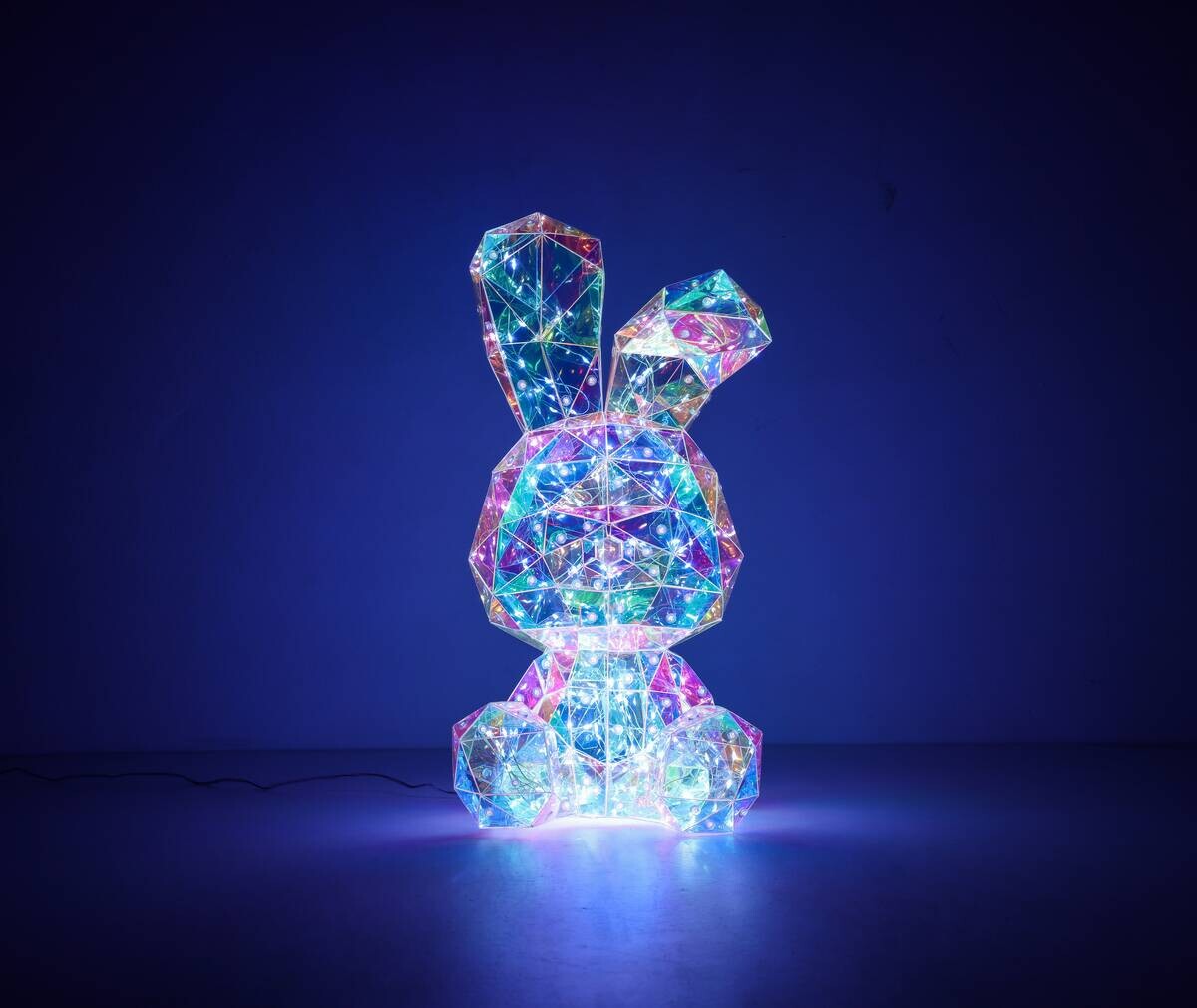 Nolo LED-Dekoleuchte Hase transparent