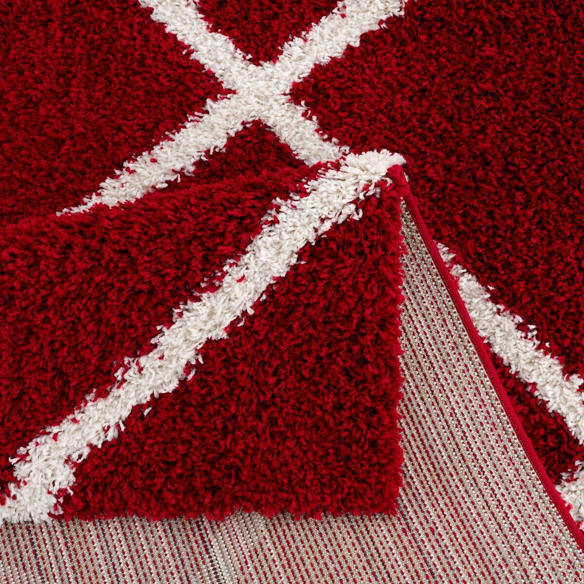 Sanat Hochflorteppich MADRID rot B/L: ca. 200x290 cm