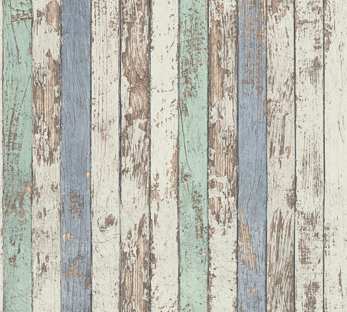 A.S.Creation Vliestapete Elements Holzoptik blau B/L: ca. 53x1005 cm