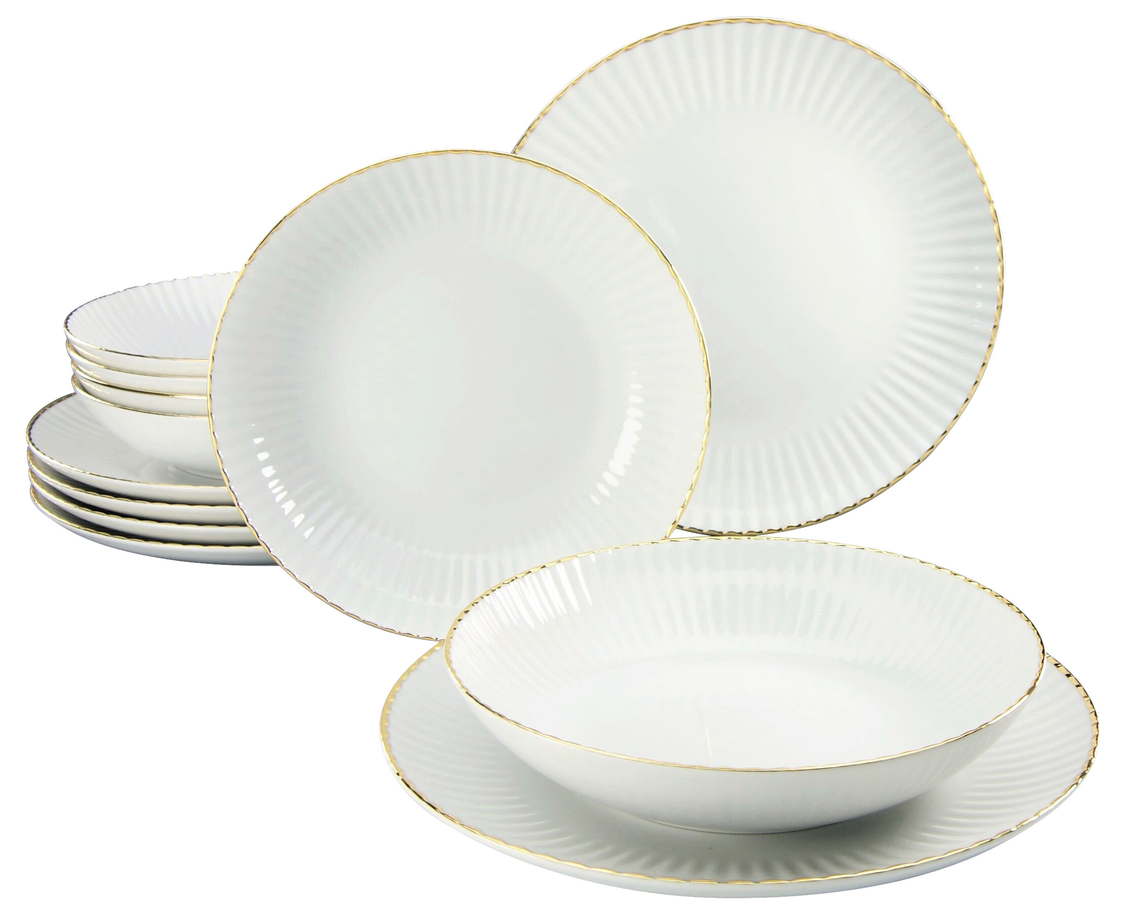 CreaTable Tafelservice Allegra Goldband