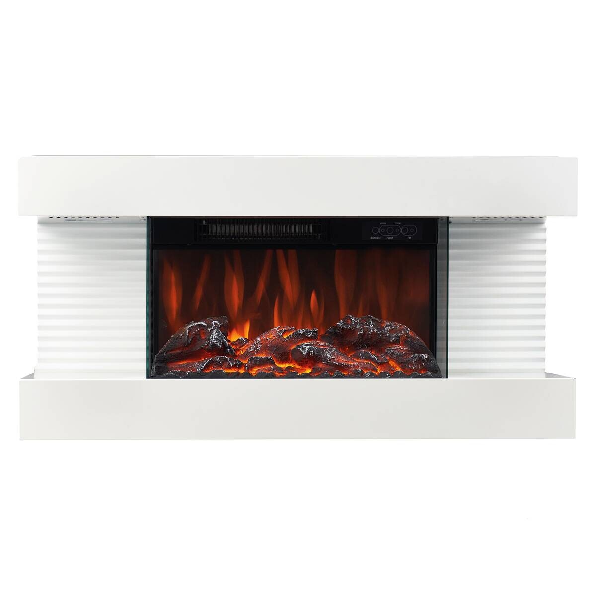 KAMINIO Elektrischer-Kamin LIZ weiß Metall B/H/T: ca. 82x41,8x21,7 cm ca. 2000 W