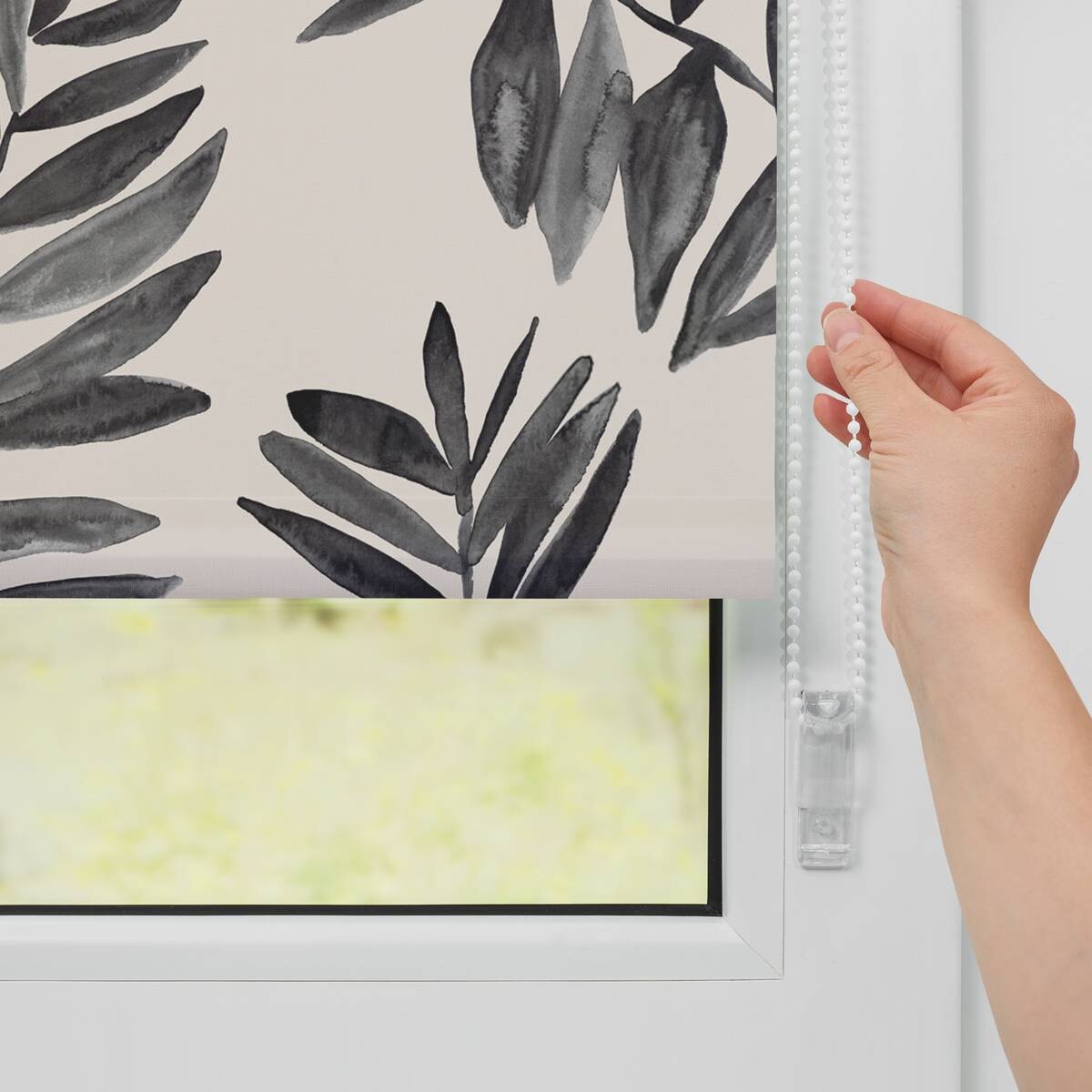 LICHTBLICK Verdunkelungsrollo Black Watercolor schwarz B/L: ca. 90x150 cm