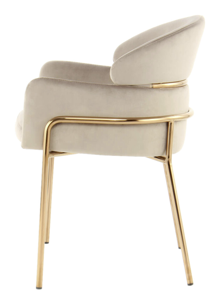 Stuhl Corey 100 taupe Microfaser B/H/T: ca. 58x79x57 cm