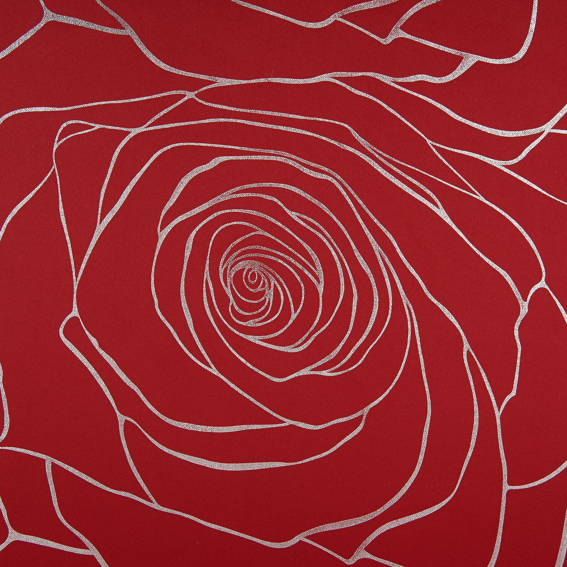 Home Essential Verdunklungsvorhang Roses rot B/L: ca. 140x245 cm