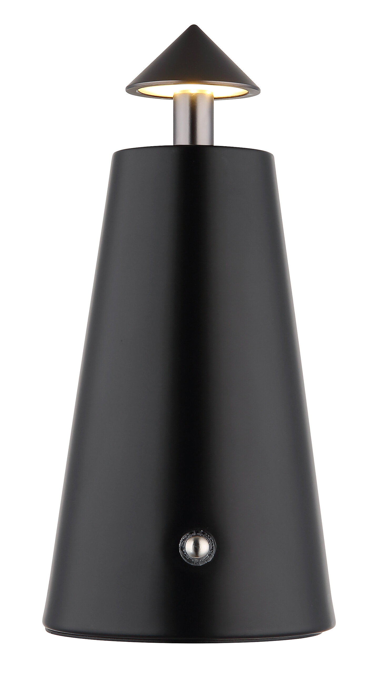 GLOBO LED-Tischleuchte mattschwarz Chrom Metall Kunststoff Stein H/D: ca. 19x9 cm 1 Brennstellen