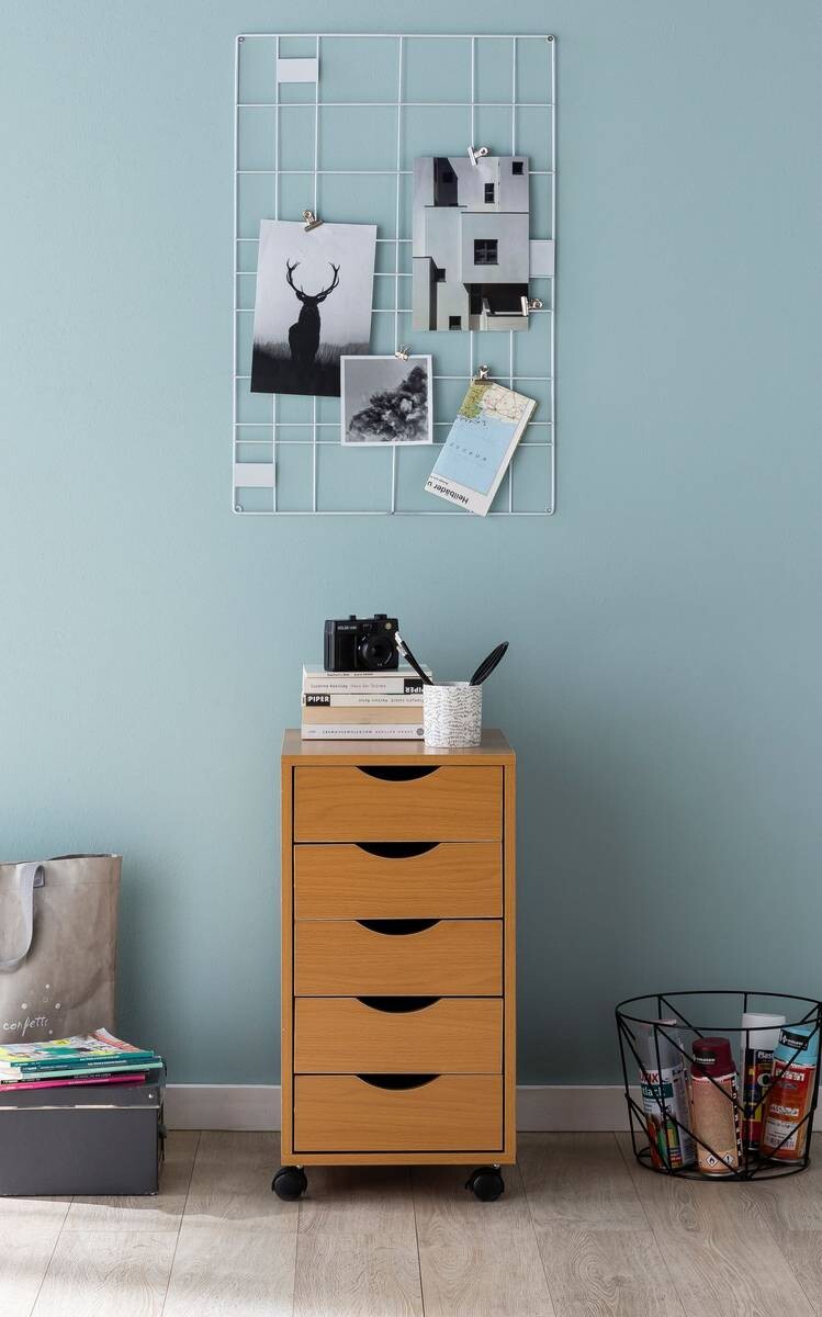 Rollcontainer braun Spanplatte B/H/T: ca. 33x64x38 cm