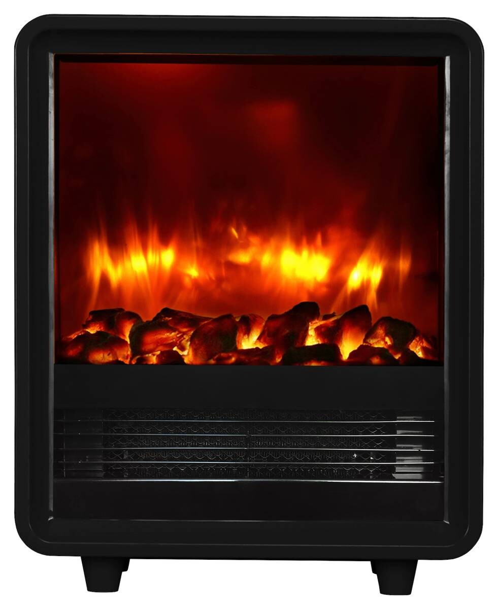 Balderia Elektrischer-Kamin schwarz B/H/L: ca. 17,5x37,5x30 cm