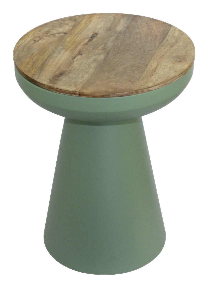 Beistelltisch Belina braun Mango H/D: ca. 51x40 cm