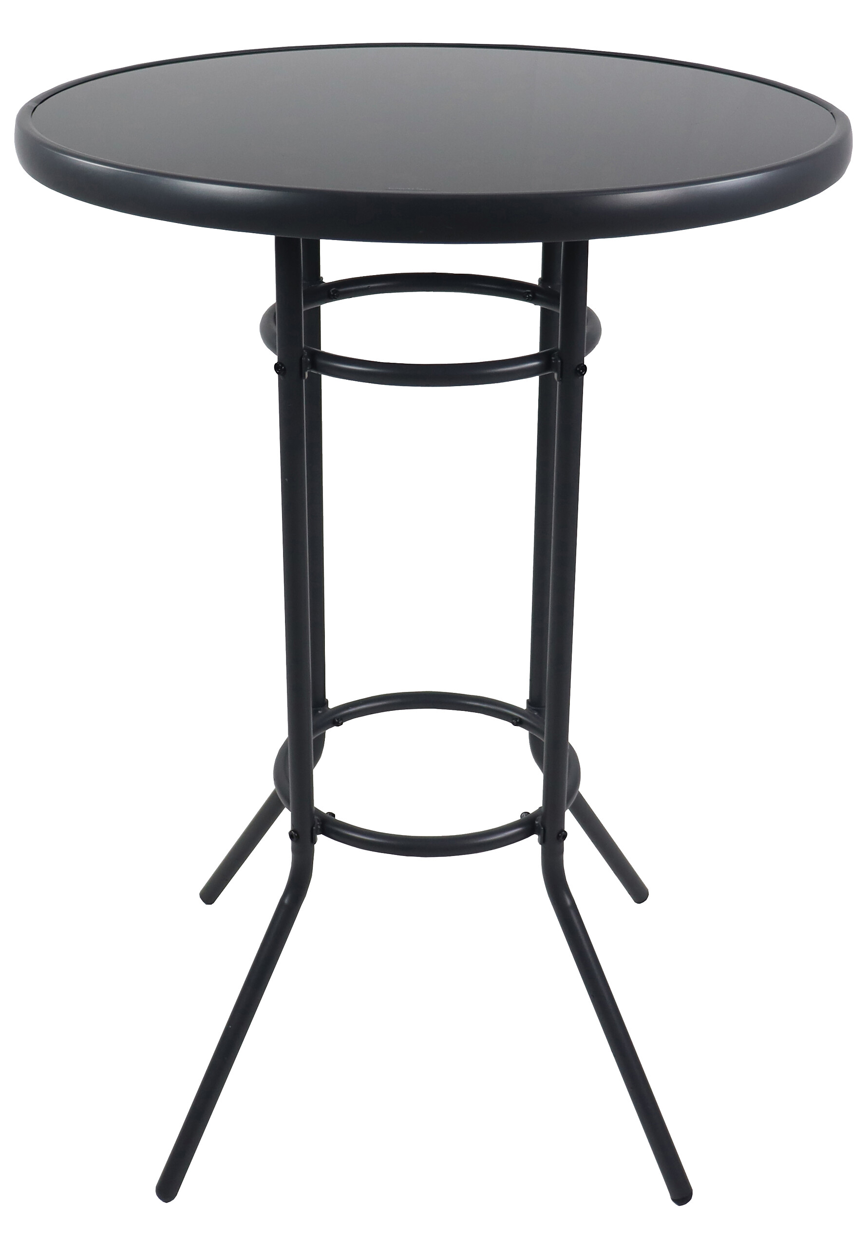 VCM Gartensitzgruppe Garlos anthrazit Stahl B/H/L: ca. 70x108x70 cm