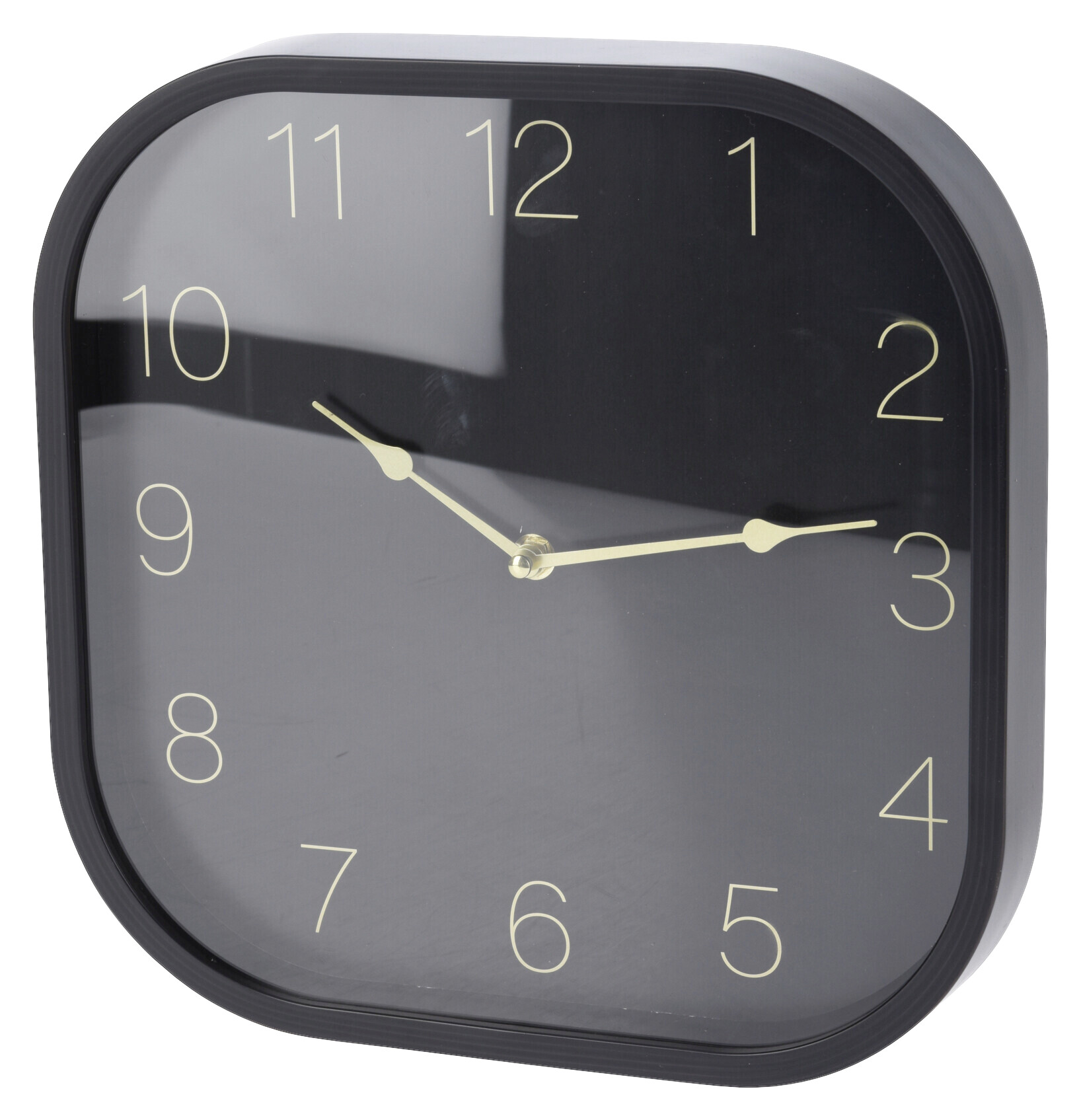 Wanduhr schwarz B/L: ca. 30x30 cm