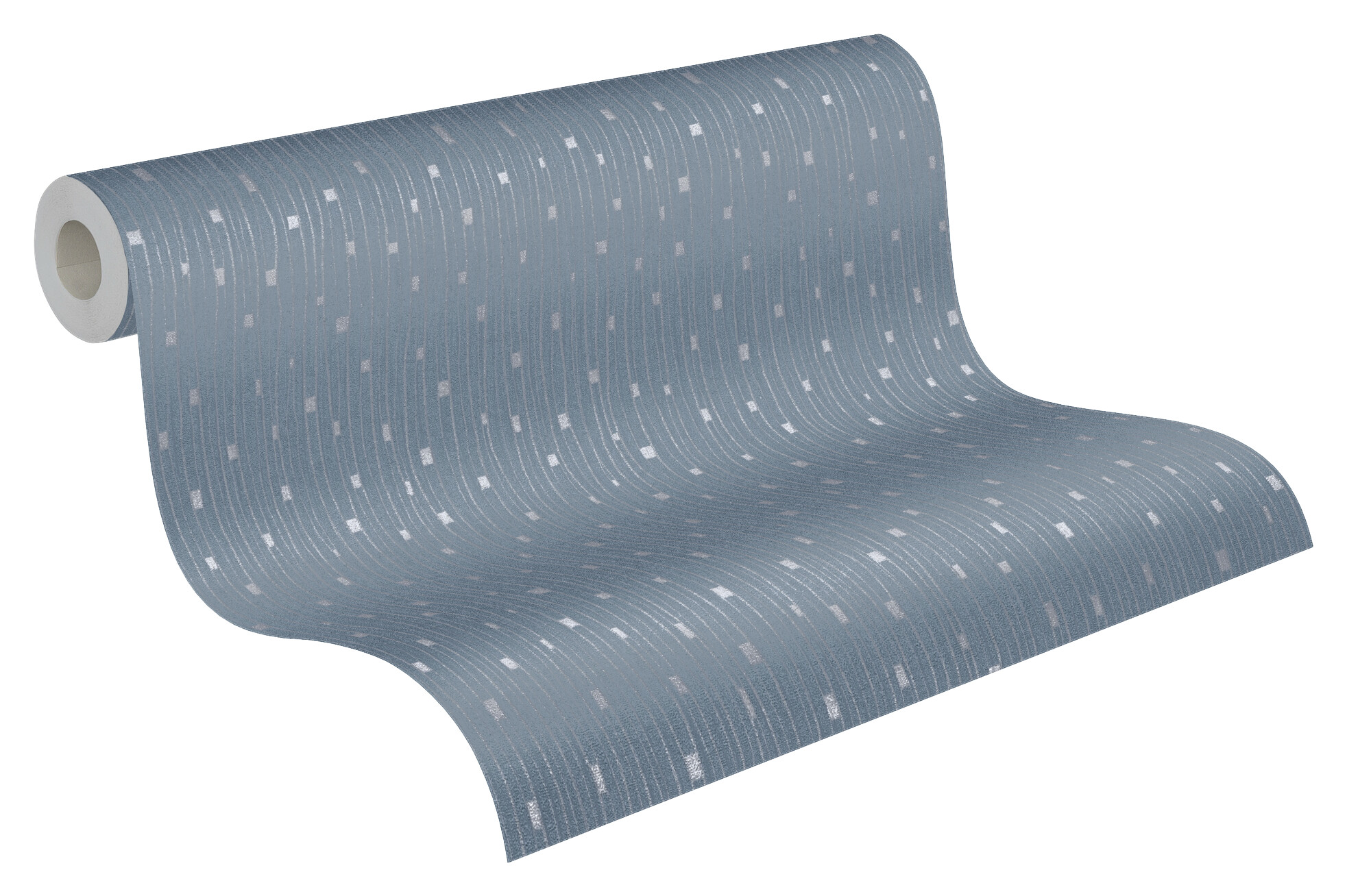 A.S.Creation Vliestapete blau silber B/H/D: ca. 53x1005x8,1 cm