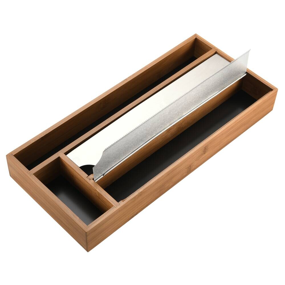 Kesper Folienspender braun Metall B/H/L: ca. 20,5x6x47 cm