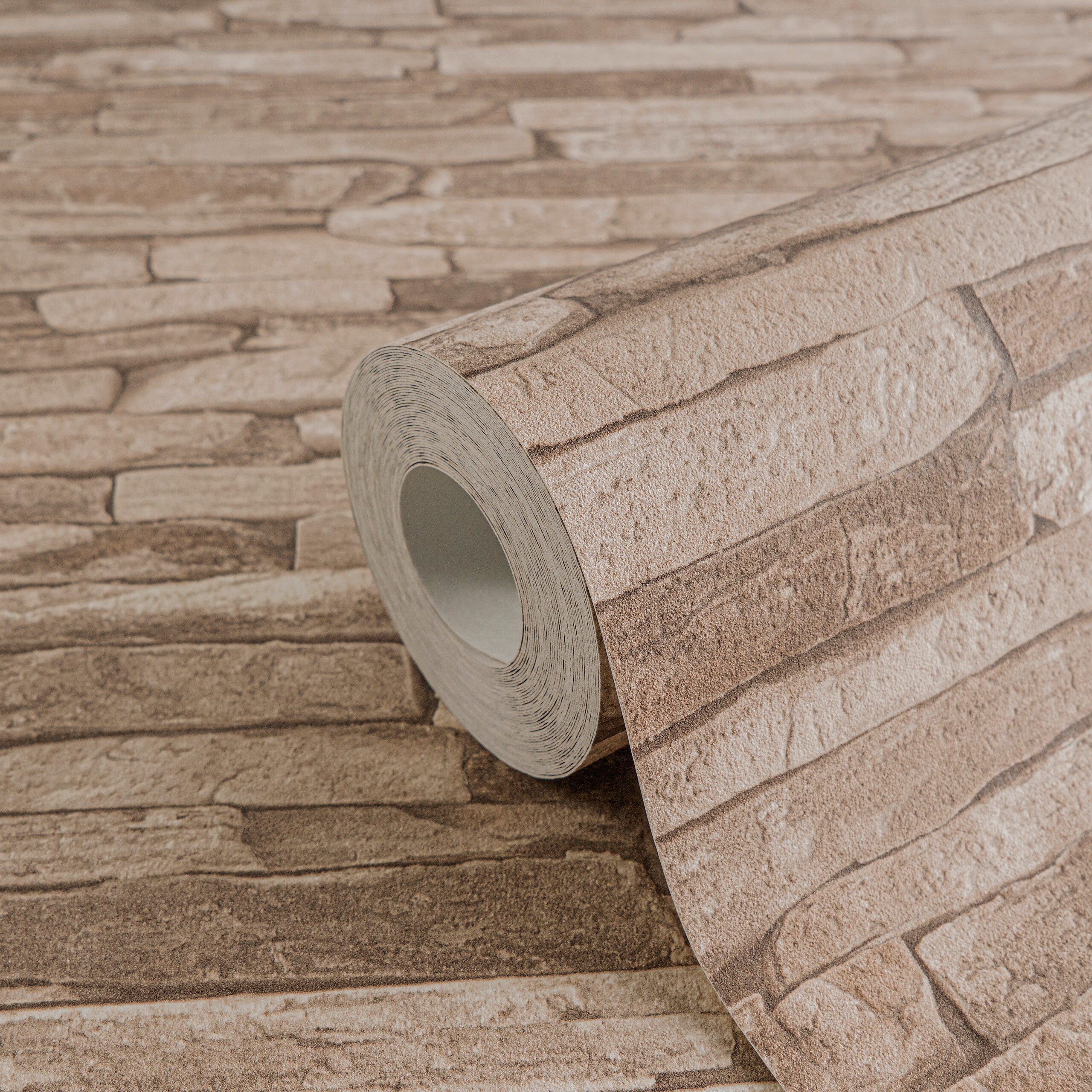 A.S.Creation Vliestapete braun beige B/H/D: ca. 53x1005x9,3 cm