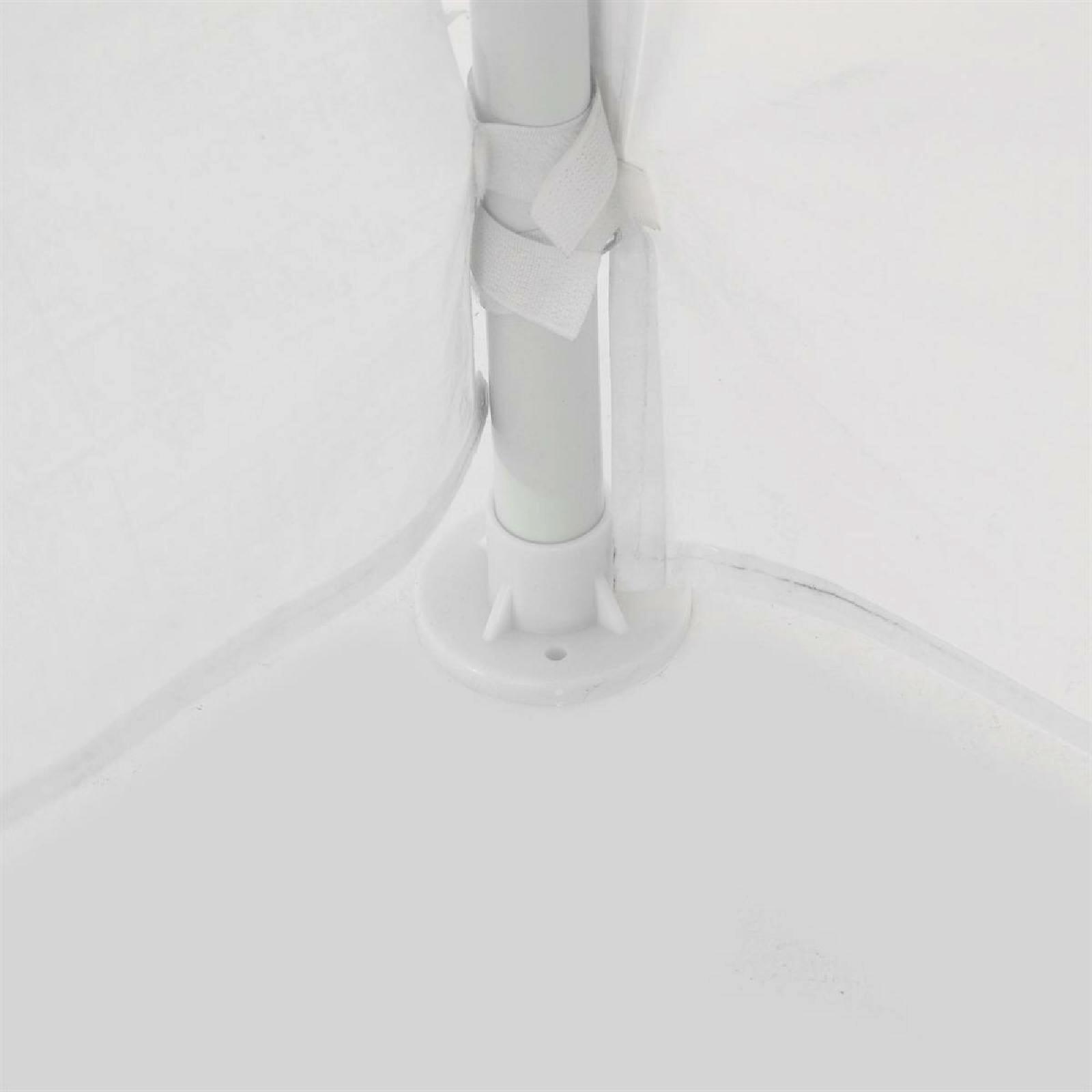 VCM Pavillon weiß Polyester-Mischgewebe B/H/L: ca. 300x187x300 cm