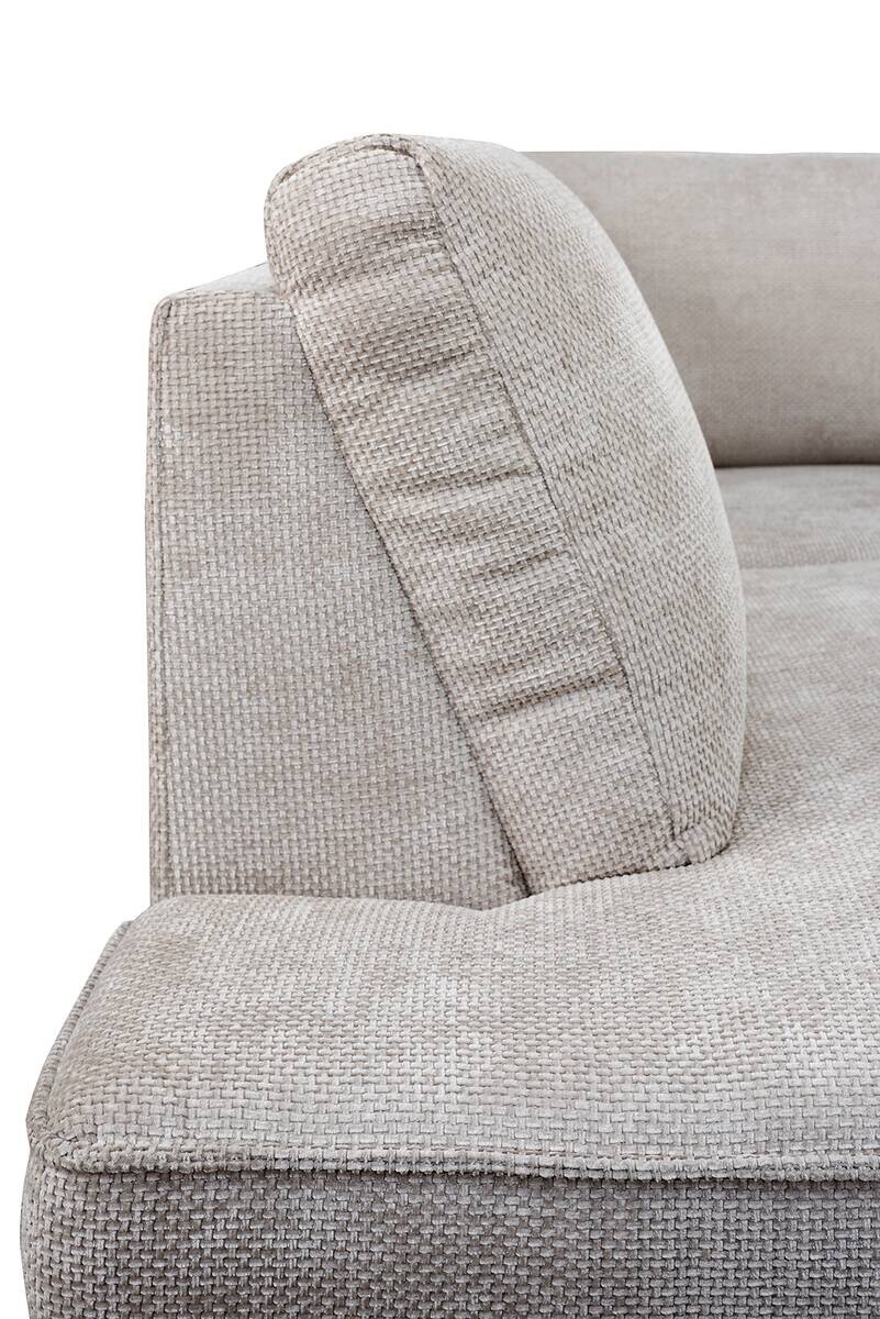 Wohnlandschaft Santorin Greige Microfaser B/H/T: ca. 349x88x197 cm