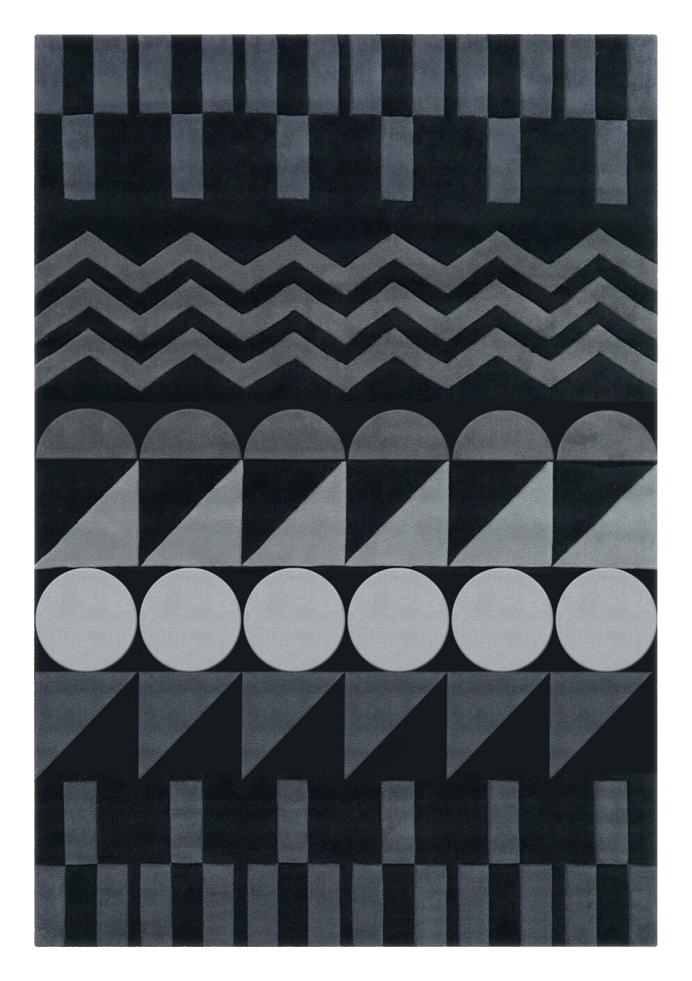 Arte Espina Kurzflorteppich Spirit 3120 anthrazit B/L: ca. 140x200 cm