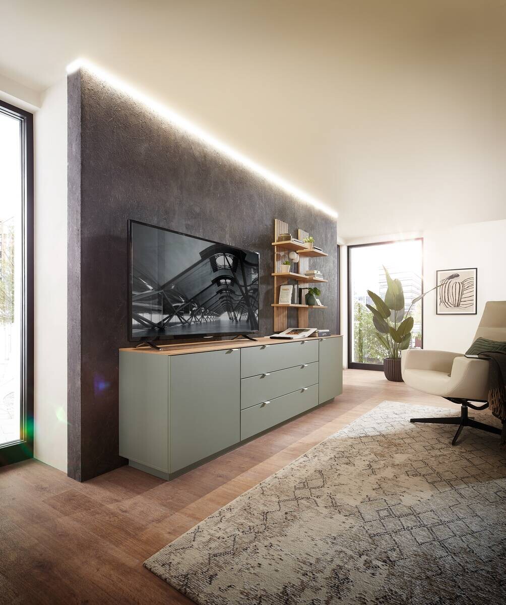 Sideboard Core salbei Eiche Artisan Nachbildung B/H/T: ca. 240x77x44 cm Sideboard Core salbei Eiche Artisan Nachbildung B/H/T: ca. 240x77x44 cm