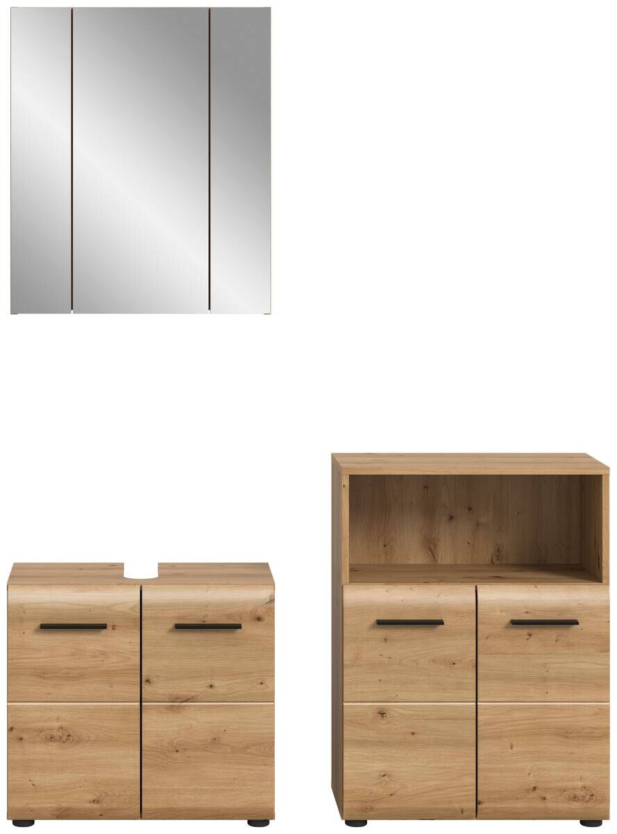 Badezimmer-Set Ice Artisan Oak Nachbildung B/H/T: ca. 135x185x30 cm