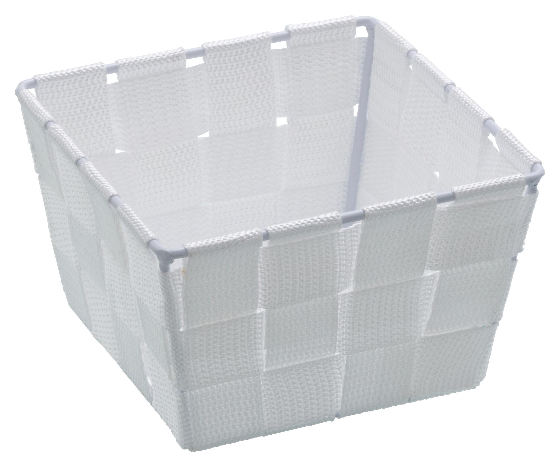 Badkorb weiß Kunststoff B/H/L: ca. 14x9x14 cm