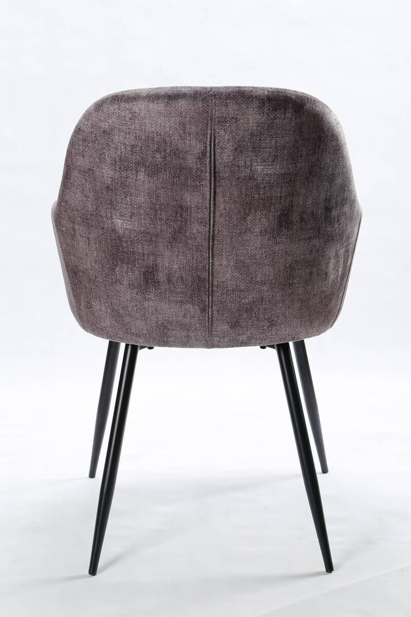 Armlehnstuhl Sina grau Microfaser B/H/T: ca. 58x85,5x61 cm