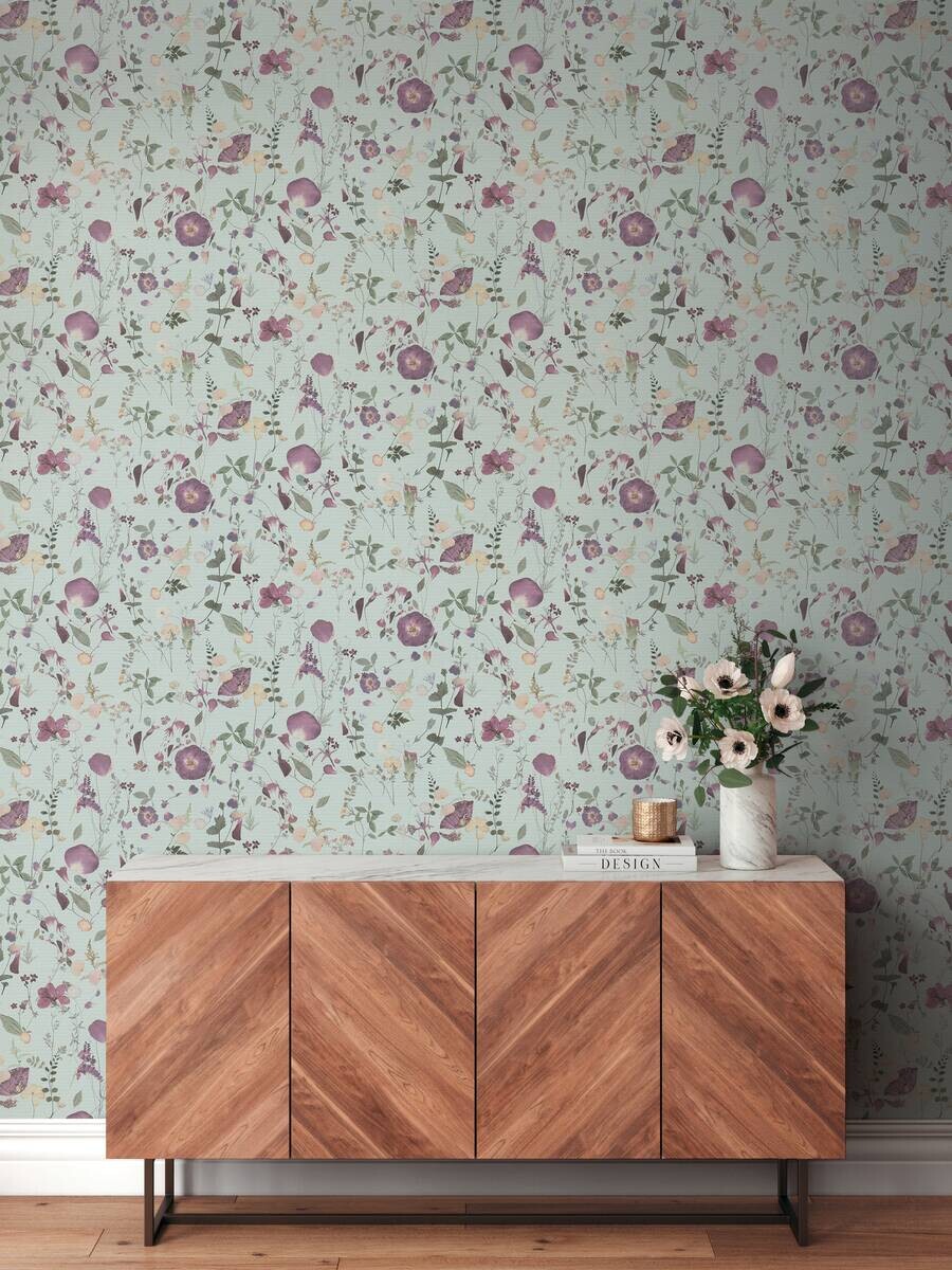 A.S.Creation Vliestapete violett gelb B/H/D: ca. 53x1005x8 cm