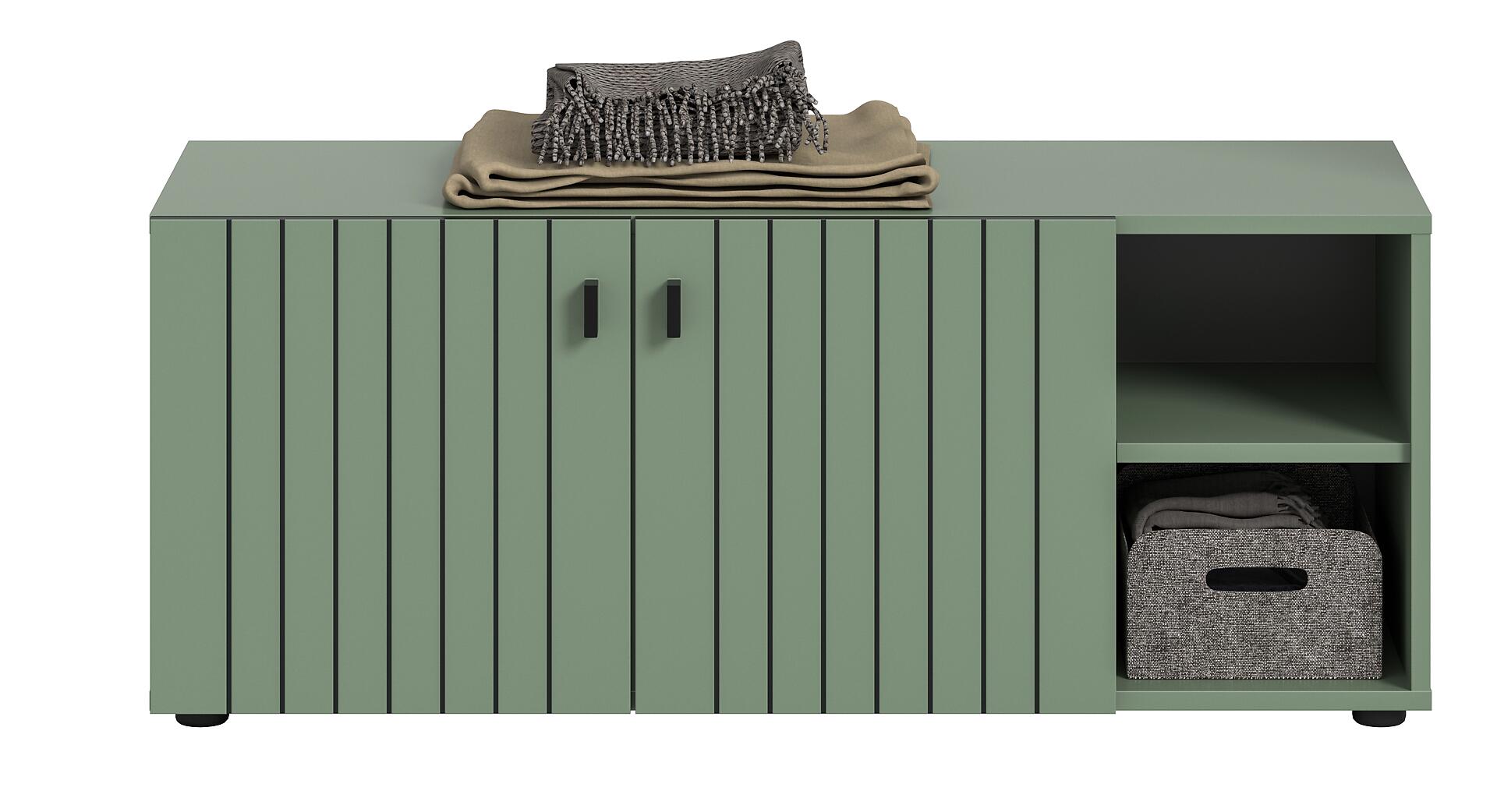 Sitzbank STATION grün B/H/T: ca. 106x43x37 cm