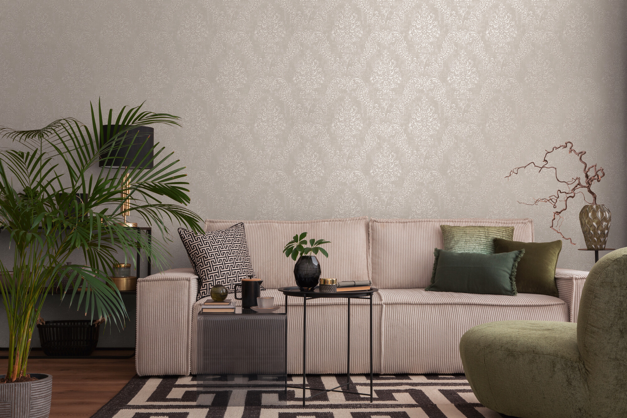 A.S.Creation Vliestapete grau B/H/D: ca. 53x1005x9,1 cm