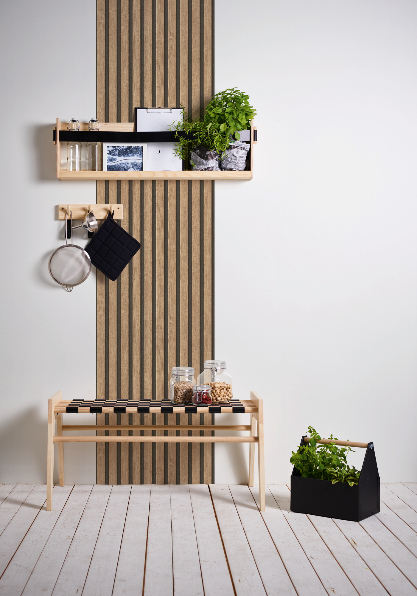 A.S.Creation Tapete beige braun schwarz B/H/D: ca. 52x250x7,5 cm