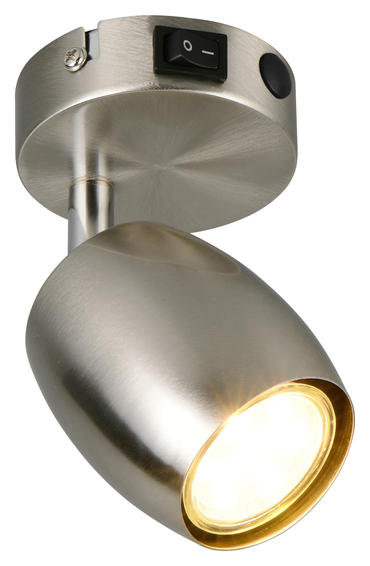 Reality Leuchten Spots Nancy nickel matt Metall B/H/L: ca. 9,5x14x8 cm GU10 1 Brennstellen