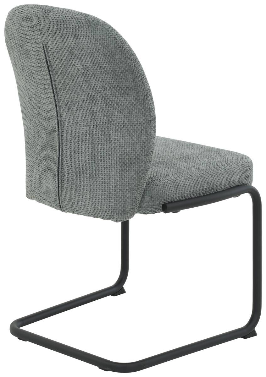 Schwingstuhl Karen grau schwarz Webstoff Metall