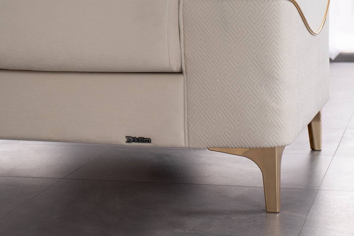 Sofa 3-2-1 Salda beige Microfaser